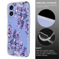 iPhone 17 Kukkakuvioinen TPU-kotelo - Wisteria