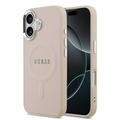 iPhone 17 Guess Saffiano Hybridikotelo - MagSafe-Yhteensopiva - Pinkki