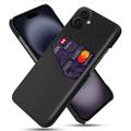 iPhone 17 KSQ Suojakuori Korttipidikkeellä - Musta