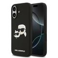 iPhone 17 Karl Lagerfeld Double Heads MagSafe Nestemäinen silikonikotelo