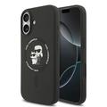 iPhone 17 Karl Lagerfeld Karl and Choupette nestemäinen silikoni MagSafe Kotelo