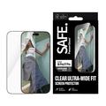 iPhone 17 Pro/18 Pro PanzerGlass Safe Ultra-Wide Fit Panssarilasi - 9H - Musta reuna