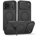iPhone 17 Pro/18 Pro Tech-Protect Kevlar Aura -kotelo - MagSafe-yhteensopiva - Musta