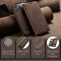 iPhone 17 Pro Caseme 013 Sarja Lompakkokotelo - Kahvi