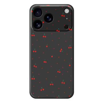 iPhone 17 Pro Kirsikkakuvio TPU-kotelo - Musta