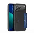 iPhone 17 Pro Dux Ducis Pocard Kotelo, jossa on korttipidike - Musta