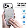 iPhone 17 Pro Dux Ducis Yind Hybridikotelo - MagSafe-yhteensopiva - Harmaa