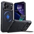 iPhone 17 Pro ESR Cyber Kickstand MagSafe Hybrid Kotelo - Musta