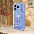 iPhone 17 Pro Kukkakuvioinen TPU-kotelo - violetti