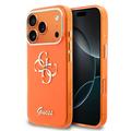 iPhone 17 Pro Guess IML 4G Script Metal Logo -kotelo - oranssi