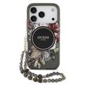 iPhone 17 Pro Guess IML Flowers Kotelo helmihihnalla