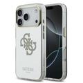 iPhone 17 Pro Guess Mirror 4G Glitter Logo Hybridikotelo - MagSafe-yhteensopiva - Kulta