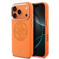 iPhone 17 Pro Guess Perforated 4G Logo Kotelo - MagSafe-yhteensopiva - oranssi