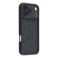 iPhone 17 Pro Sydänkuvioinen iskunkestävä TPU-kotelo kohoreunoilla