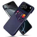 iPhone 17 Pro KSQ Suojakuori Korttipidikkeellä - Sininen