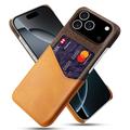 iPhone 17 Pro KSQ Suojakuori Korttipidikkeellä - Oranssi