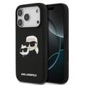 iPhone 17 Pro Karl Lagerfeld Double Heads MagSafe Nestemäinen silikonikotelo