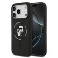 iPhone 17 Pro Karl Lagerfeld Karl and Choupette nestemäinen silikoni MagSafe Kotelo