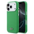 iPhone 17 Pro Lacoste Iconic Petit Pique Metal Logo -kotelo - MagSafe-yhteensopiva - vihreä