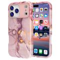 iPhone 17 Pro Ylellinen marmorinen hybridikotelo