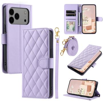 iPhone 17 Pro Luxury tikattu lompakkokotelo