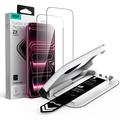 iPhone 17 Pro Max/18 Pro Max ESR UltraFit Panssarilasi - 9H, 0.3mm - musta reuna