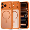 iPhone 17 Pro Max/18 Pro Max Tech-Protect MagPeak MagSafe CC -kotelo – matta Cosmic Orange