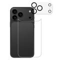 iPhone 17 Pro Max 2-in-1-sarja Karkaistu lasi takakuoren suojus ja kameran objektiivi - Kirkas