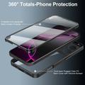 iPhone 17 Pro Max 360 Suojaussarja Kotelo - Pinkki / Selkeä