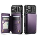 iPhone 17 Pro Max Caseme C22 Kotelo RFID-korttilompakko - Violetti