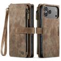iPhone 17 Pro Max Caseme C30 Monitoiminen Lompakkokotelo - Ruskea