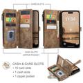 iPhone 17 Pro Max Caseme C30 Monitoiminen Lompakkokotelo - Ruskea