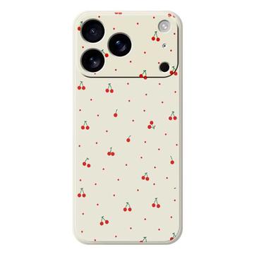 iPhone 17 Pro Max Kirsikkakuvio TPU-kotelo - Beige