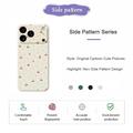 iPhone 17 Pro Max Kirsikkakuvio TPU-kotelo - Beige