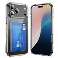 iPhone 17 Pro Max Läpinäkyvä Kotelo Korttitelineellä