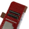 iPhone 17 Pro Max Crocodile Lompakkomallinen Nahkakotelo kanssa RFID
