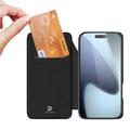 iPhone 17 Pro Max Dux Ducis Skin Pro Lompakkokotelo - Musta