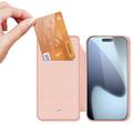 iPhone 17 Pro Max Dux Ducis Skin Pro Lompakkokotelo - Pinkki