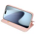 iPhone 17 Pro Max Dux Ducis Skin Pro Lompakkokotelo - Pinkki