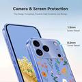 iPhone 17 Pro Max Kukkakuvioinen TPU-kotelo - Päivänkakkarat