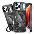 iPhone 17 Pro Max Glitter -hybridikotelo, jossa potkukiinnike - MagSafe-yhteensopiva