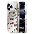 iPhone 17 Pro Max Guess Mirror Glitter Cherry Hybrid -kotelo - MagSafe-yhteensopiva