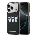 iPhone 17 Pro Max Karl Lagerfeld IML Choupette Trio Watercolor Kotelo - MagSafe-yhteensopiva - musta