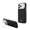 iPhone 17 Pro Max Lacoste Iconic Petit Pique -Kamerajalustan kotelo - MagSafe-yhteensopiva - musta