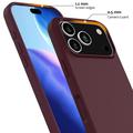 iPhone 17 Pro Max Nestemäinen Silikoni Suojakuori - MagSafe-yhteensopiva - Viininpunainen