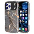 iPhone 17 Pro Max Ylellinen marmorinen hybridikotelo