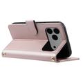 iPhone 17 Pro Max Luxury tikattu lompakkokotelo