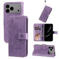iPhone 17 Pro Max Mandala Series Lompakkokotelo - Violetti