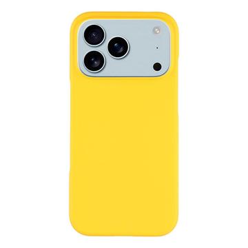 iPhone 17 Pro Max Kumipäällysteinen Muovikuori - Keltainen