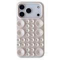 iPhone 17 Pro Max silikonikotelo imukupilla - Antiikkinen Valkoinen